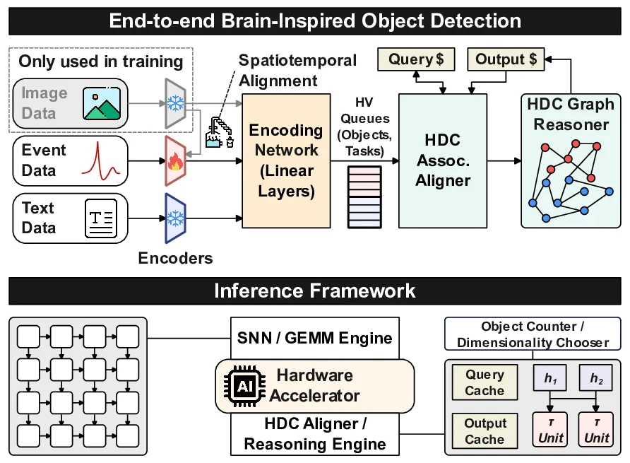 TorR end-to-end brain-inspired object detection training and inference framework